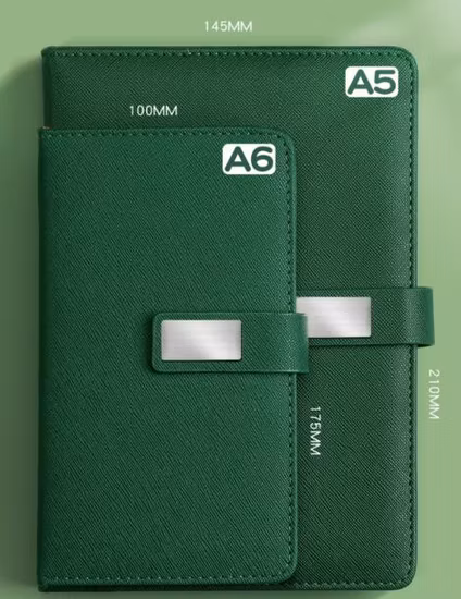 Kit de regalo corporativo Bolígrafo de cuero para cuaderno en juego para promoción