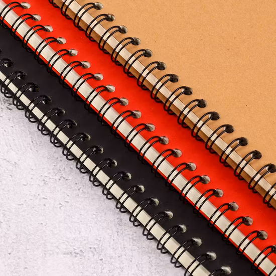 Cuaderno impreso cuaderno de cuero personalizado del diario del planificador de la agenda con el atascamiento de anillo del metal