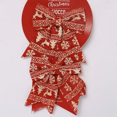 Precio barato árbol de Navidad Deco plateado con pintura Bowknot de Navidad de plástico